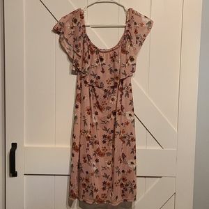 Floral off the shoulder dress